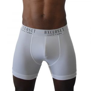 white cotton boxer underwear